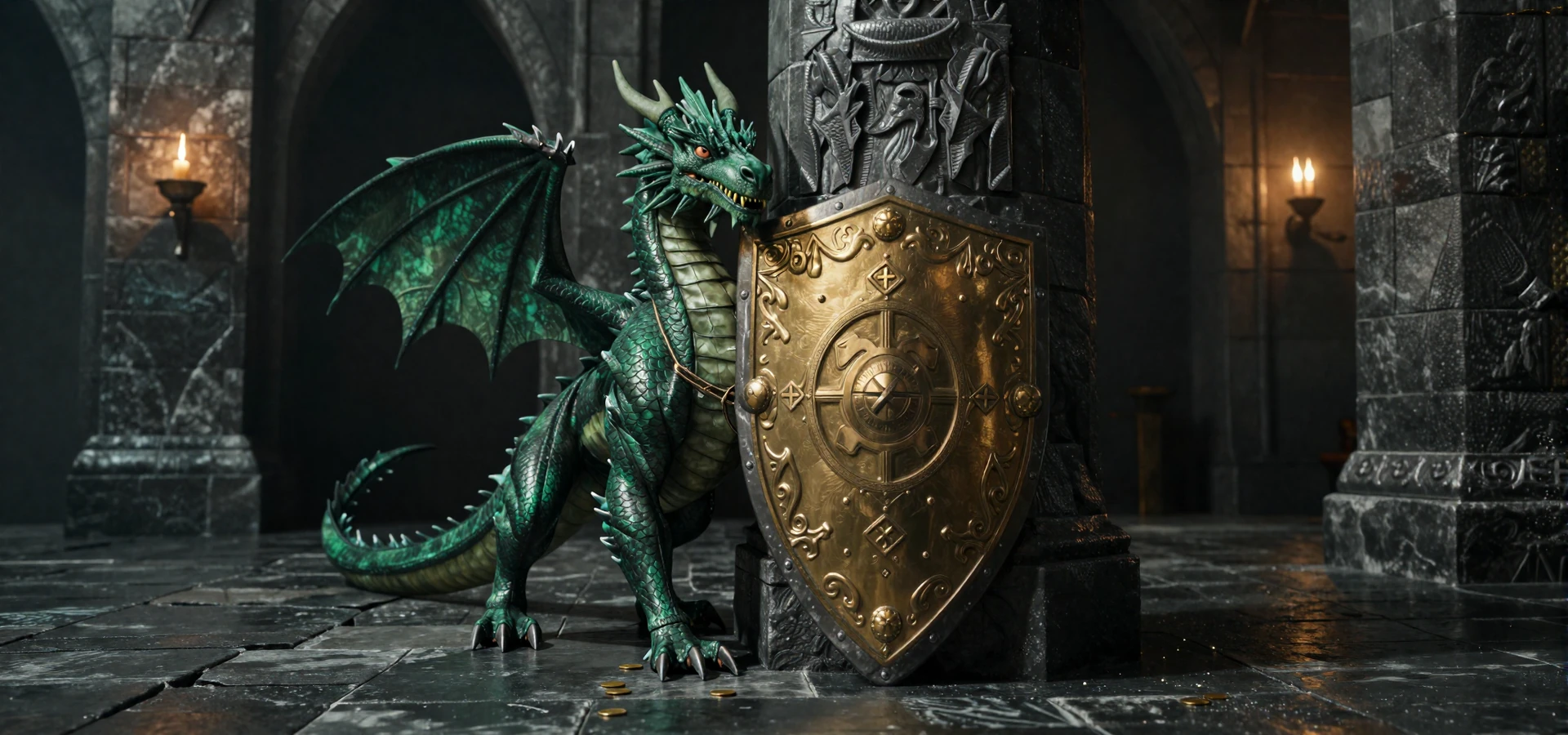 Dragonia Casino Drachen-W&auml;chter mit Schutzschild f&uuml;r verantwortungsvolles Spielen