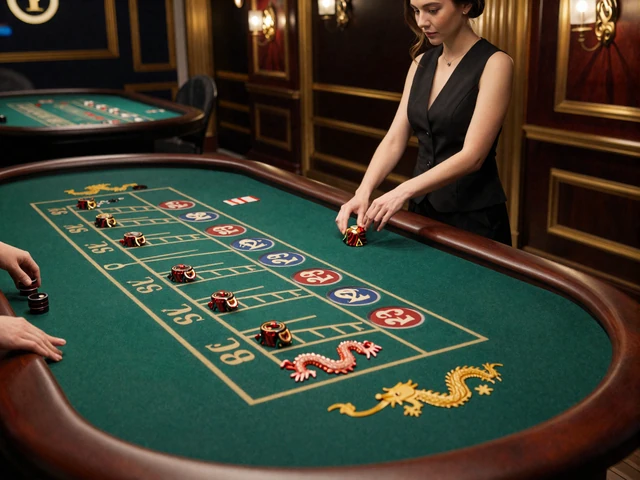 Live Casino Roulette-Tisch mit echtem Croupier bei Dragonia