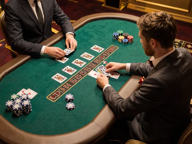 Live Blackjack Tisch mit echtem Dealer und Karten bei Dragonia Casino
