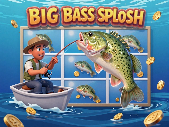 Big Bass Splash Angelabenteuer-Slot mit goldenem Bass-Fisch
