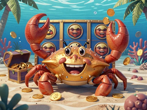 Cash Crab exklusiver Unterwasser-Schatz-Slot mit goldener Krabbe