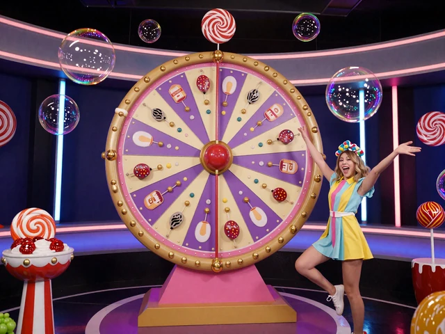 Sweet Bonanza Candyland Live Game Show mit S&uuml;&szlig;igkeiten-Gl&uuml;cksrad