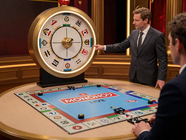 Monopoly Live Game Show mit 3D-Spielbrett und Gl&uuml;cksrad