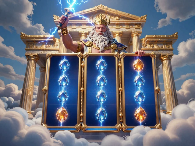 Gates of Olympus Spielautomat mit Zeus und Blitzen bei Dragonia Casino